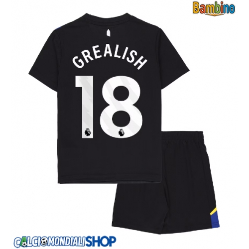 Maglie da calcio Everton Jack Grealish #18 Terza Maglia Bambino 2025-26 Manica Corta + Pantaloni corti)